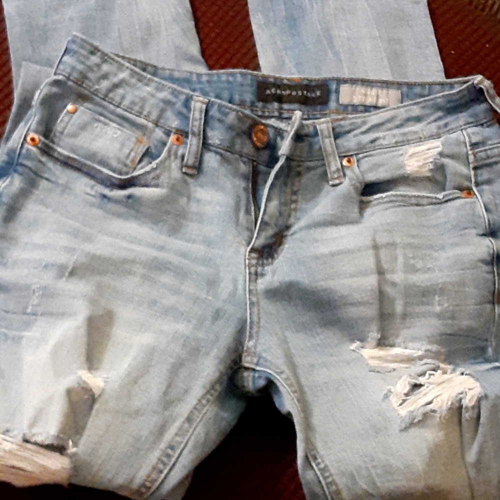 aeropostale ankle straight jeans